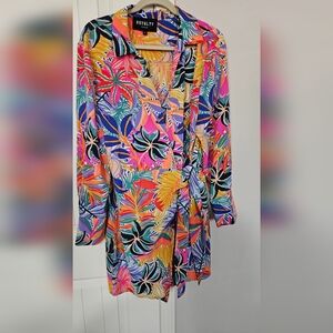 Multicolor mini dress